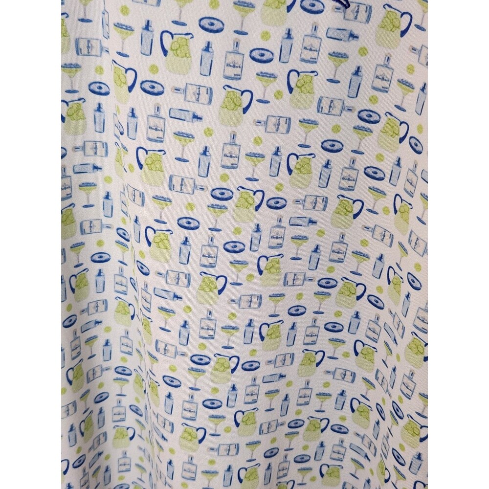 Men'sRhoback 3XL Performance Polo Short Sleeve Shirt XXXL Blue & Green Cocktails - Picture 4 of 14